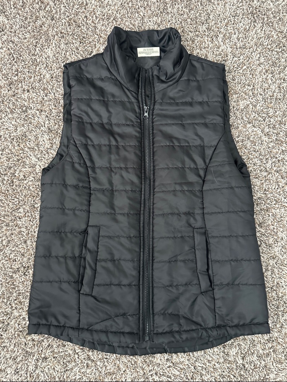 Vintage Bobbie Brooks Ladies Black Quilted Puffer Vest